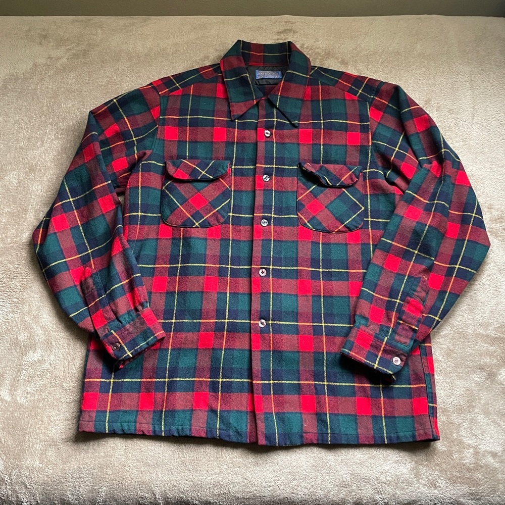 Pendleton 100% Wool Button Down Shirt